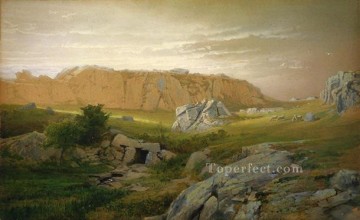 地味なシーン Painting - パラダイス ニューポートの風景 ウィリアム・トロスト・リチャーズ